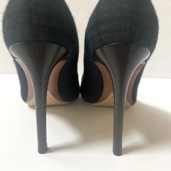 NEW Ralph Lauren Celia Purple Label Black Watch Tartan Stiletto Pumps Size 7 Heels